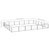 Dog Kennel Black 322.9 ft¬≤ Steel